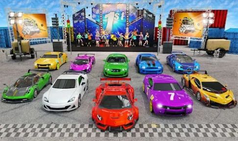 超級坡道超跑競賽游戲最新版（Mega Ramp Car Stunt Race Game）截圖3
