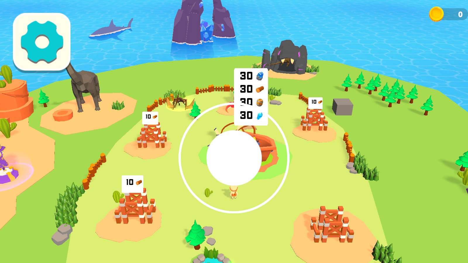 工藝木材恐龍島游戲安卓版（Craft Lumber: Dino Island）截圖1