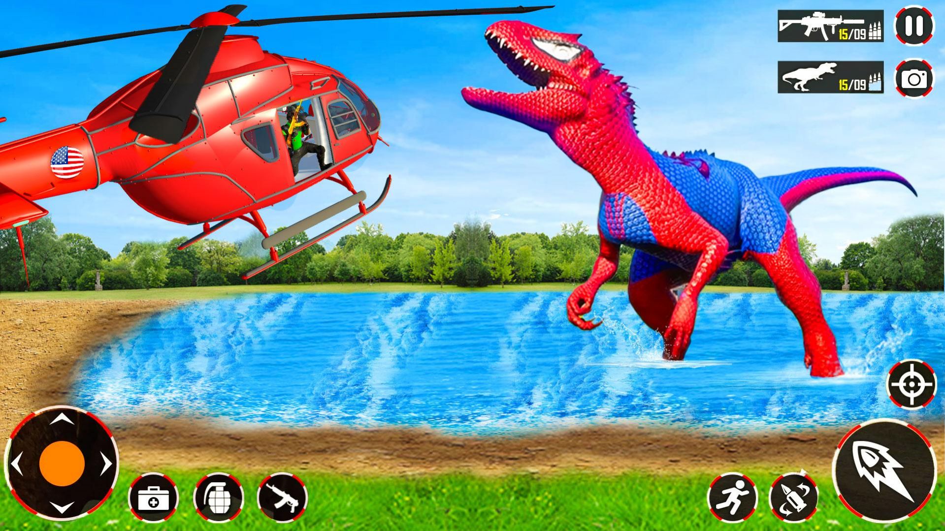 恐龍生存狩獵模擬器游戲安卓版（Dino Hunting Games Wild Animal Hunter 3D）截圖1