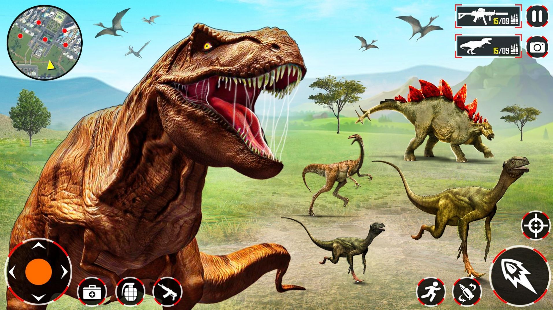 恐龍生存狩獵模擬器游戲安卓版（Dino Hunting Games Wild Animal Hunter 3D）截圖3