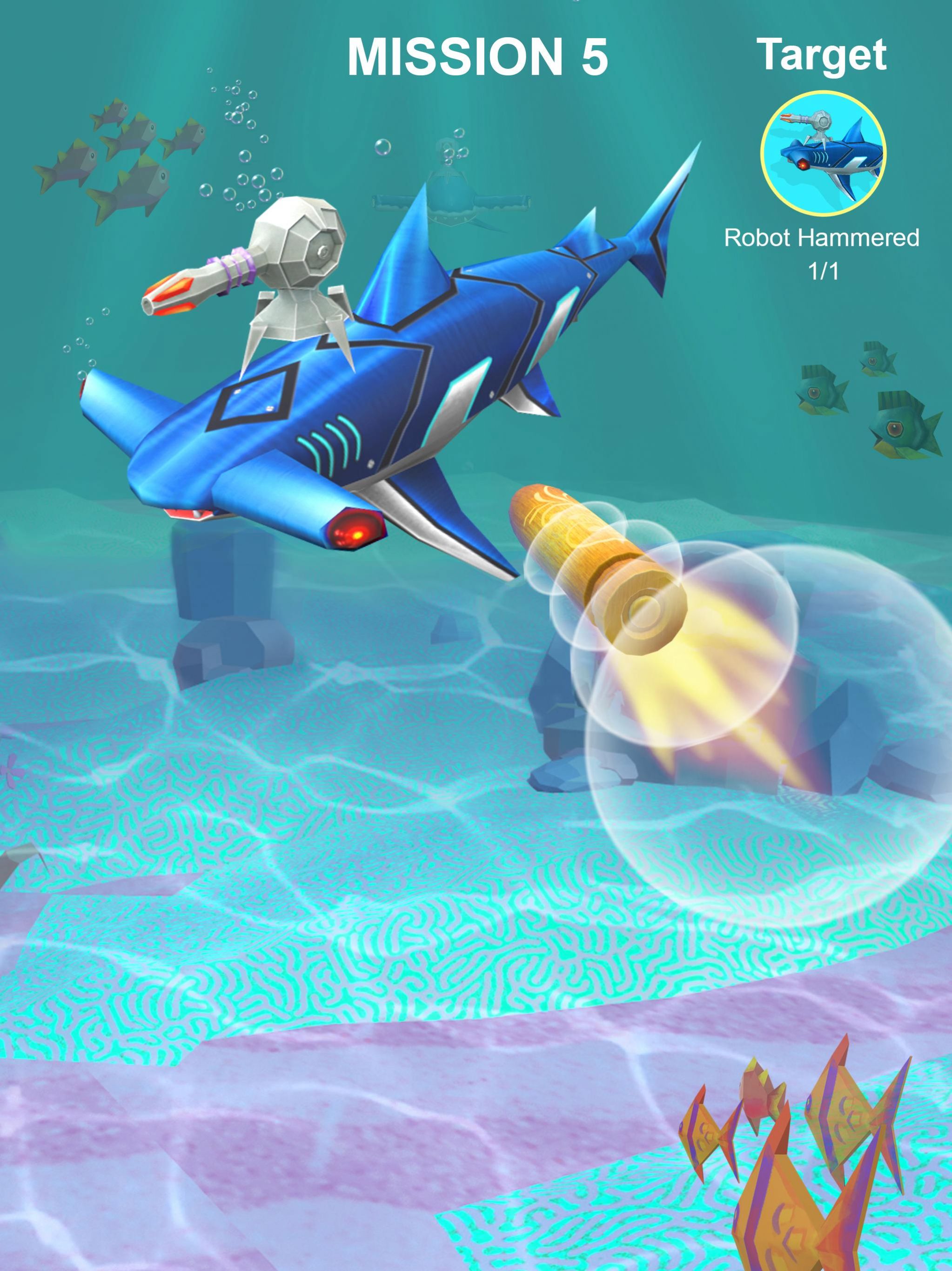機械鯊魚狙擊手游戲最新版（Jurassic Sniper 3D）截圖1