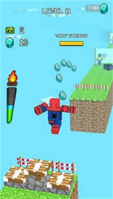 像素工藝跑肌肉狂奔游戲最新版（Muscle Rush: Pixel Craft Run）截圖1
