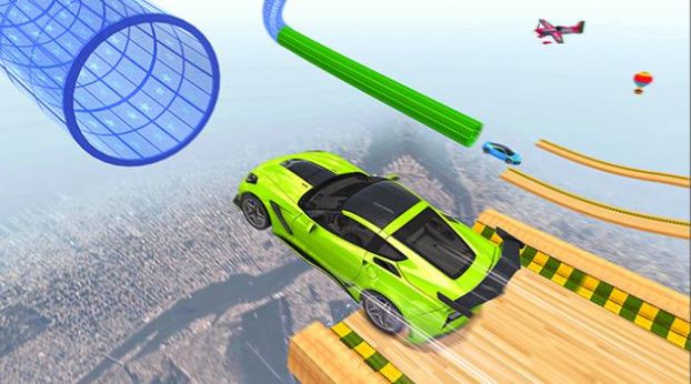 汽車特技坡道賽車游戲手機版截圖3