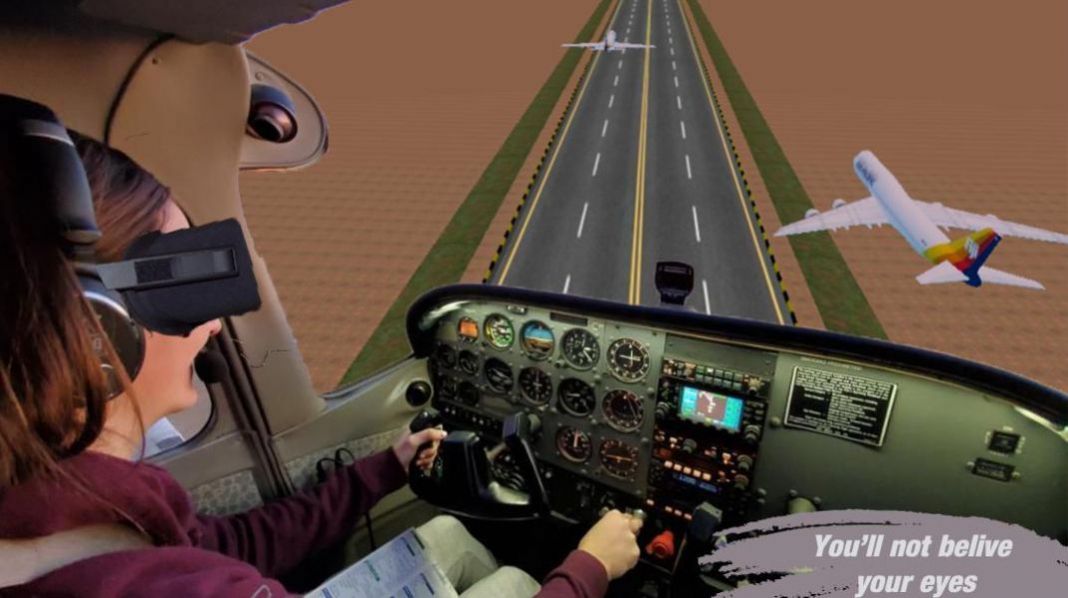 VR空客飛機(jī)駕駛模擬游戲手機(jī)版（VR Flight Air Plane Racer）截圖2