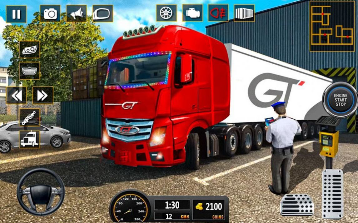 卡車駕駛停車模擬3D游戲版（Truck parking game）截圖6