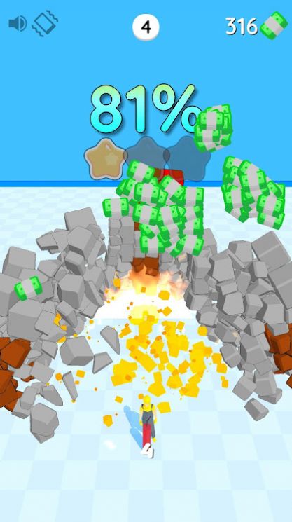 炸藥破壞游戲安卓手機版（Destrucubes）截圖2