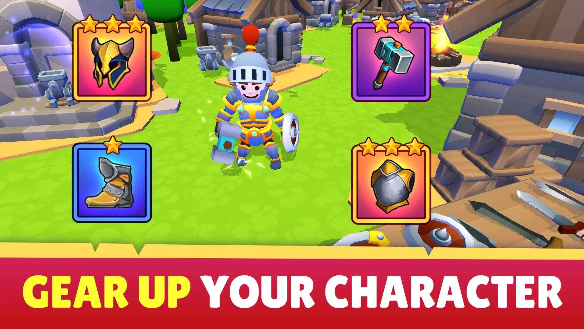 工藝與戰(zhàn)斗空閑騎士游戲最新版（Craft and battle: idle knight）截圖4