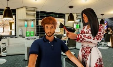 理發(fā)店理發(fā)模擬手機(jī)版游戲免費(fèi)下載（Barber Shop Sim Hair Saloon）截圖3
