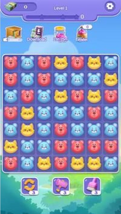 迷你寵物爆炸謎題游戲安卓版下載（Mini Pet Blast Puzzle）截圖2
