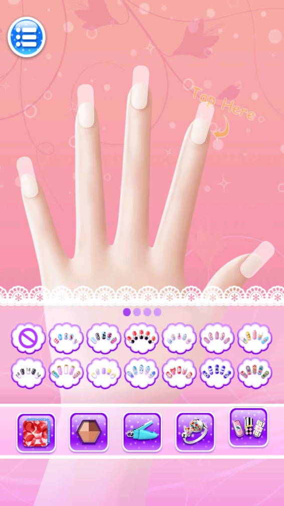 公主美甲化妝沙龍游戲版（Princess Nail Makeup Salon）截圖2
