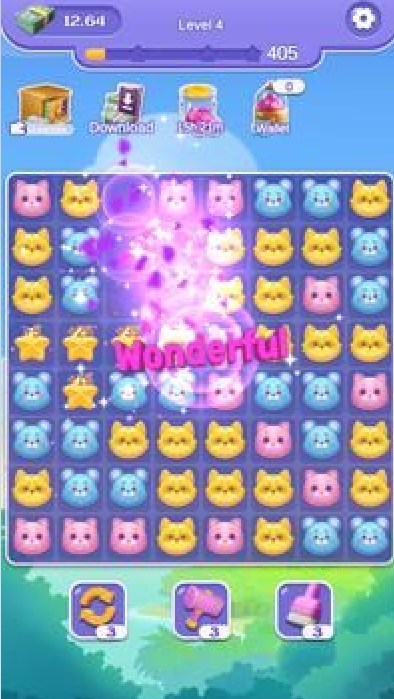 迷你寵物爆炸謎題游戲安卓版下載（Mini Pet Blast Puzzle）截圖4