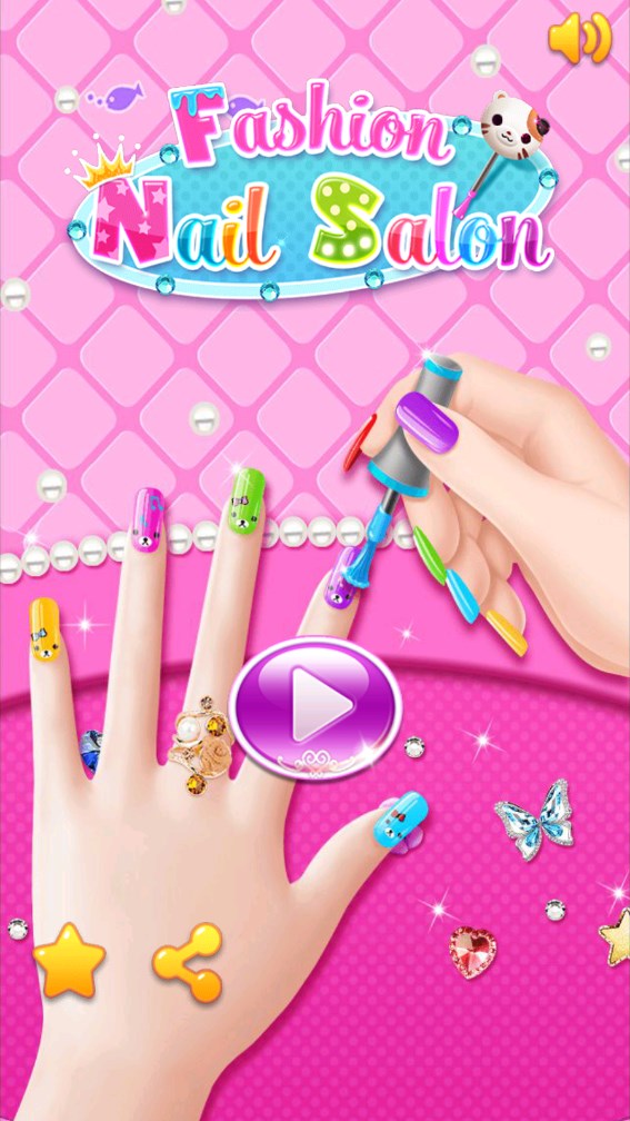 公主美甲化妝沙龍游戲版（Princess Nail Makeup Salon）截圖1