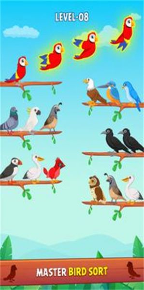 鳥類顏色分類拼圖游戲安卓版截圖1