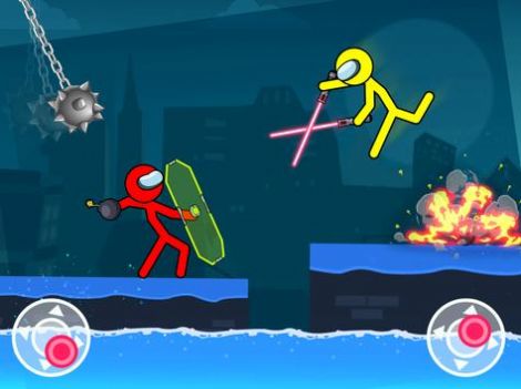 動(dòng)漫火柴人激戰(zhàn)游戲中文版（Stickman Fighting Games）截圖1