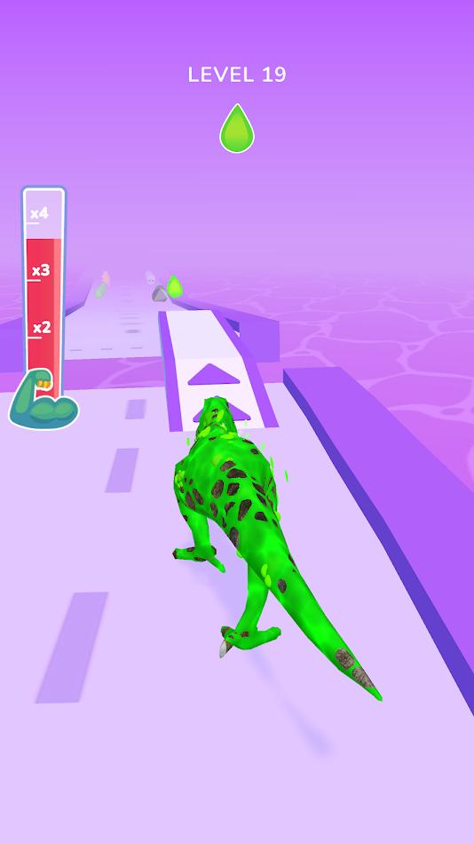 恐龍進化運行3D模擬器游戲手機版（Dino Evolution Run 3D）截圖5