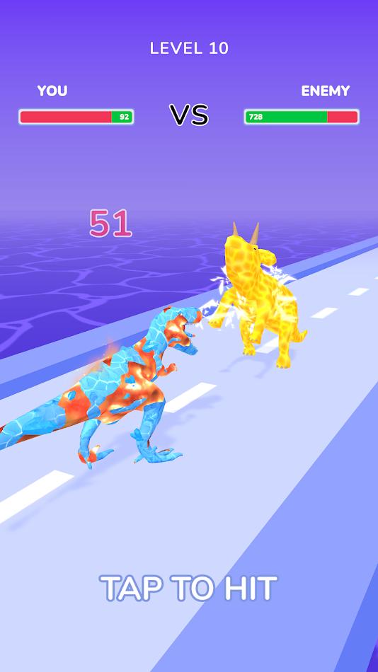 恐龍進化運行3D模擬器游戲手機版（Dino Evolution Run 3D）截圖4