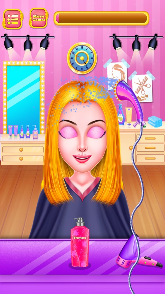 公主長發(fā)沙龍游戲安卓版（Princess Long Hair Salon）截圖3