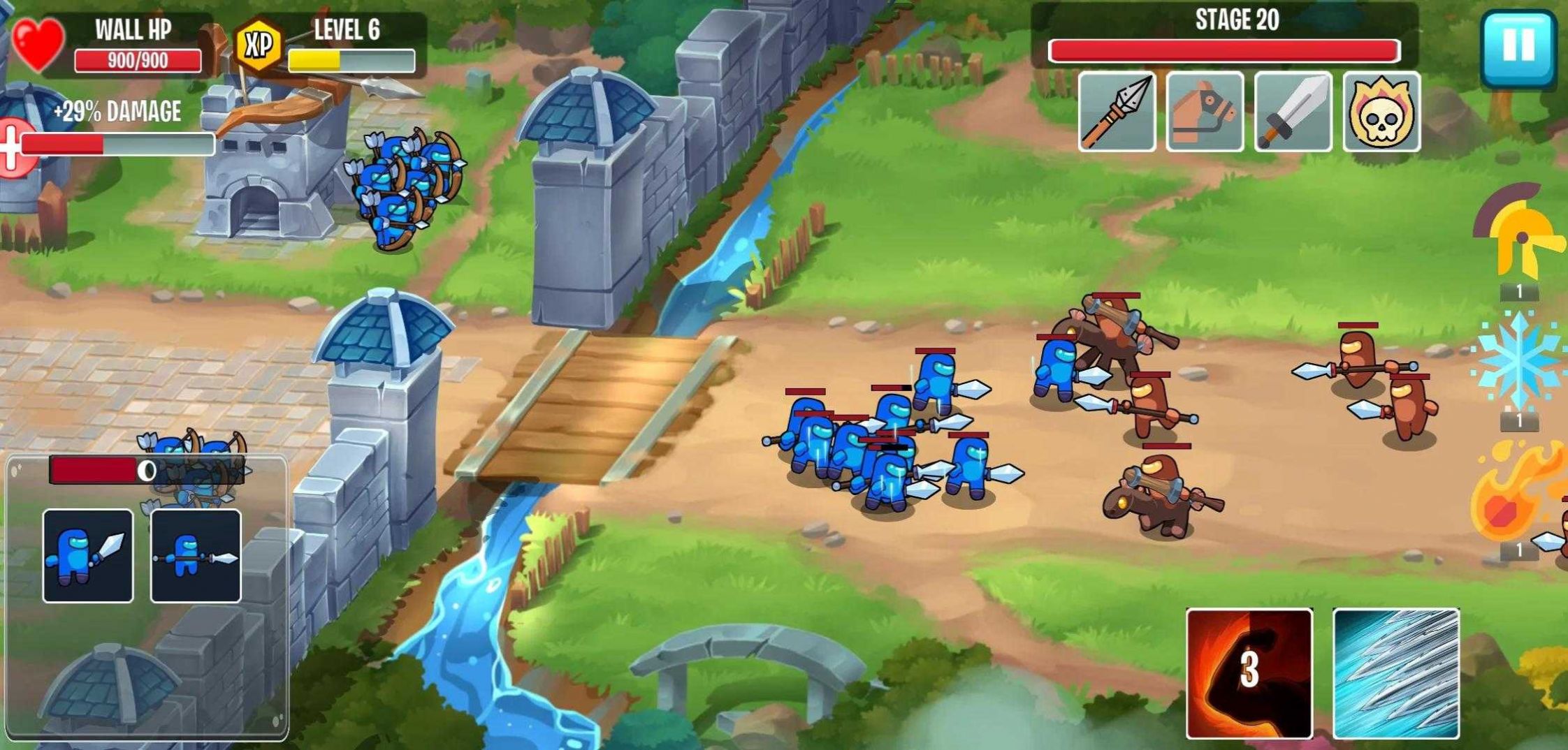 勇士防御塔防游戲最新手機版（Warriors Defend）截圖1