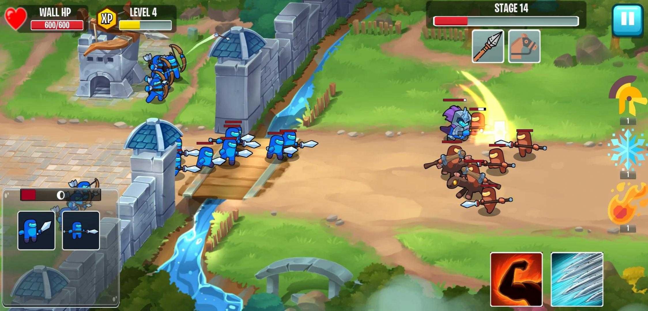 勇士防御塔防游戲最新手機版（Warriors Defend）截圖2