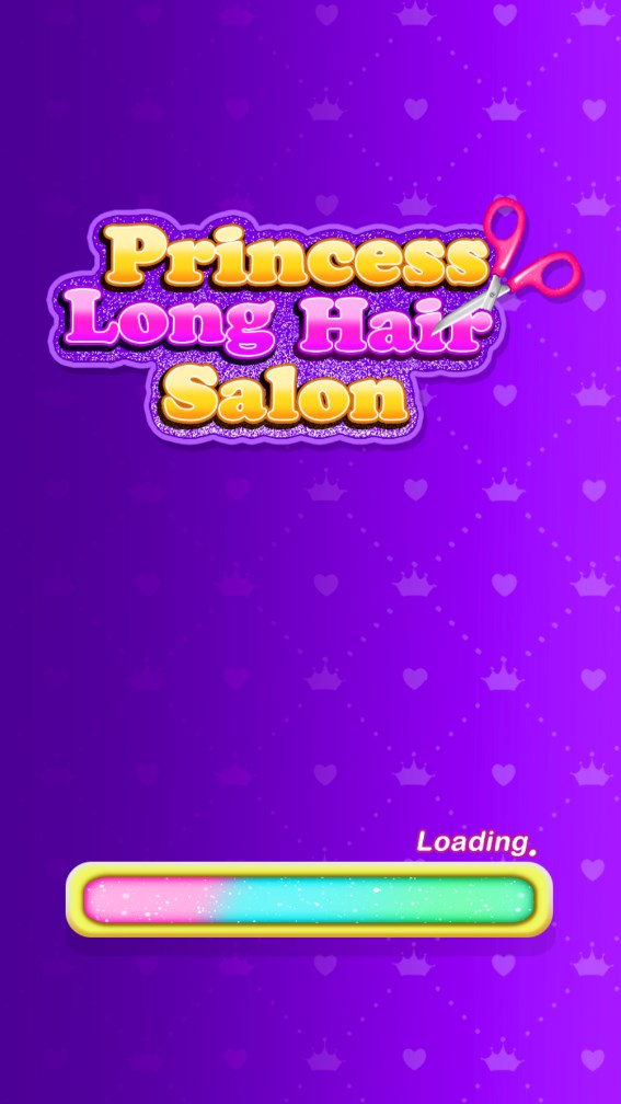 公主長發(fā)沙龍游戲安卓版（Princess Long Hair Salon）截圖1
