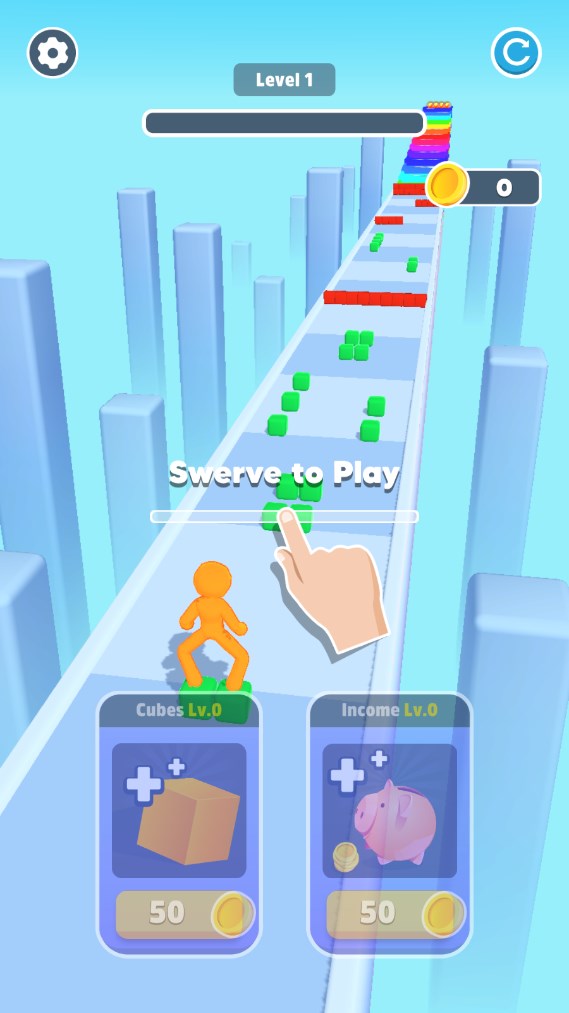 立方體溜冰游戲中文版（Cube Skating）截圖1