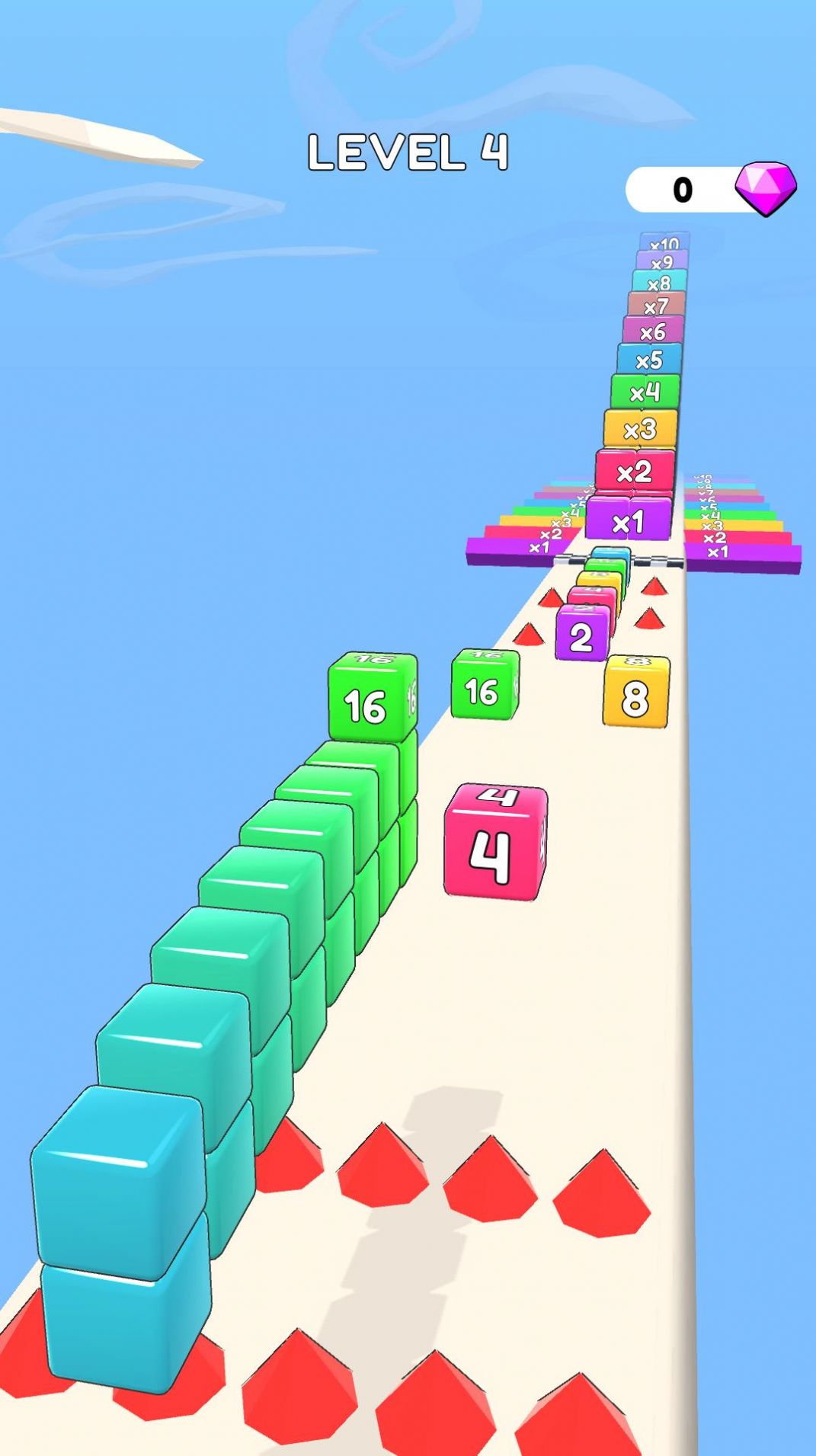 2048方塊沖刺游戲安卓版下載（Cube Run 2048）截圖1