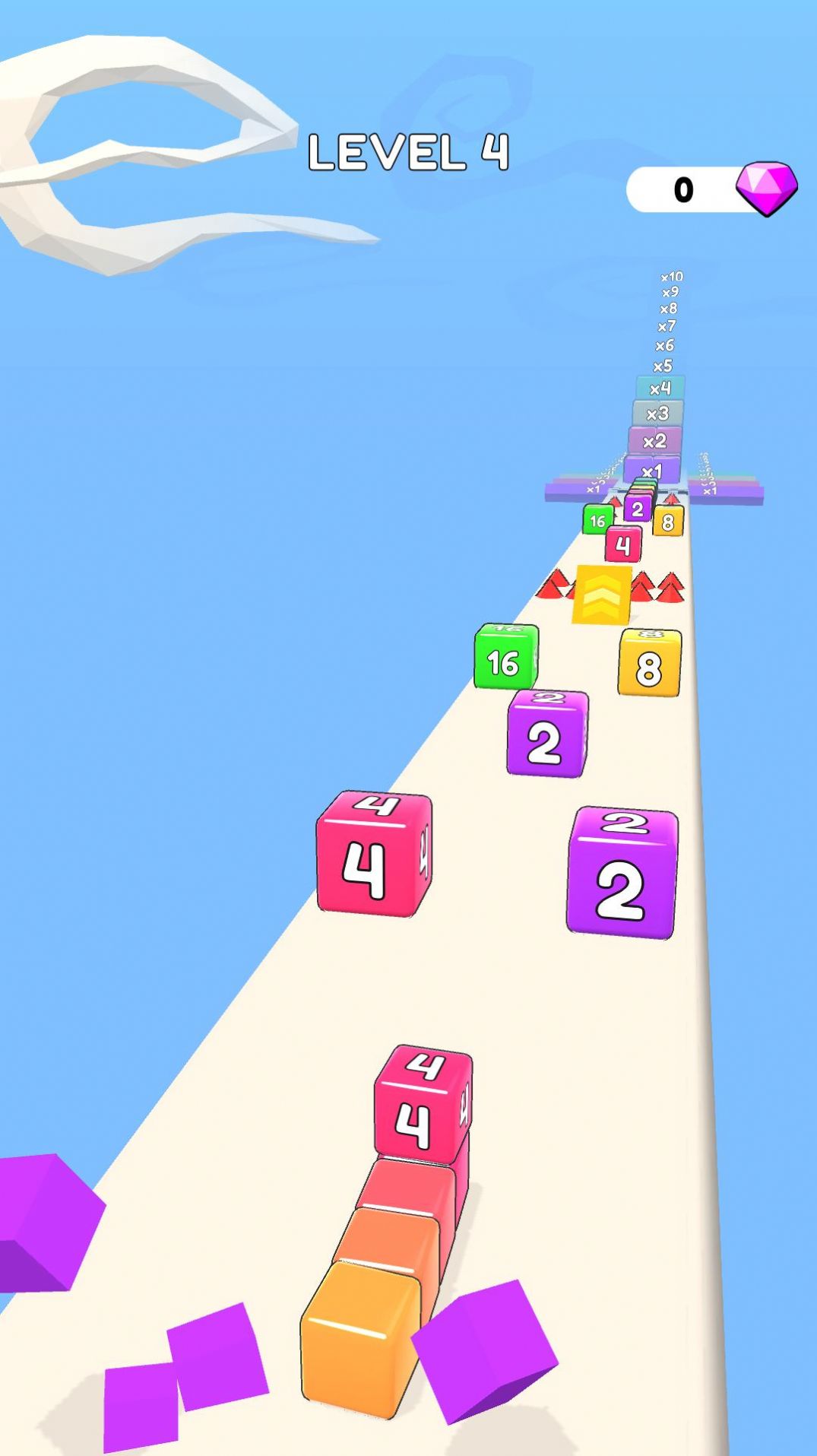 2048方塊沖刺游戲安卓版下載（Cube Run 2048）截圖2