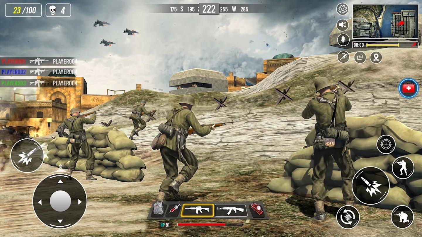 世界大戰(zhàn)2軍事游戲安卓版（world war game）截圖2