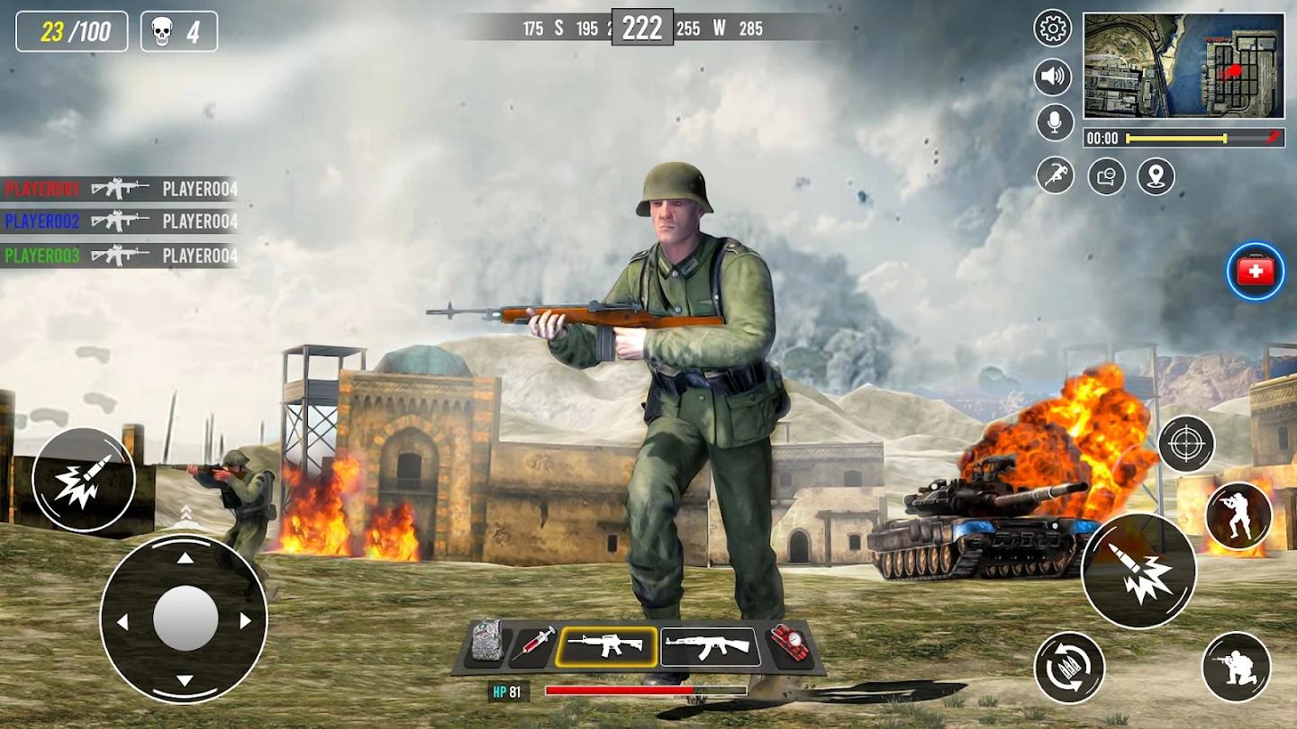 世界大戰(zhàn)2軍事游戲安卓版（world war game）截圖1