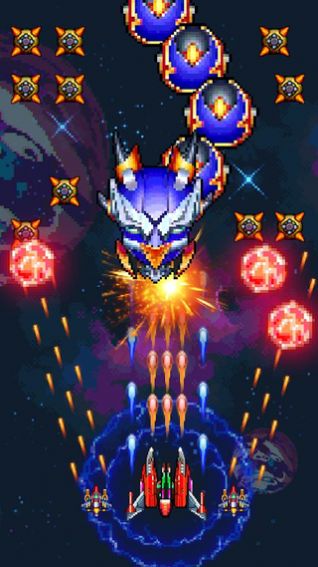 復(fù)古太空射擊游戲手機(jī)版下載（Galaxiga Retro）截圖3