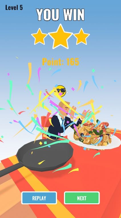 美食顛勺跑游戲安卓版（Food Flip 3D）截圖3
