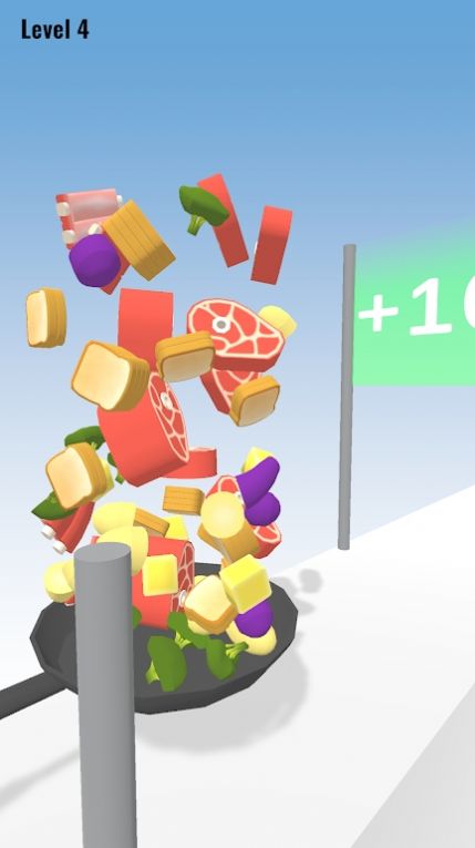 美食顛勺跑游戲安卓版（Food Flip 3D）截圖4