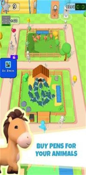 動物園空閑拯救動物游戲最新版（Zoo Idle Save Animals）截圖1