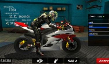 反叛齿轮摩托游戏安卓版（Rebel Gears Drag Bike CSR Moto）截图1: