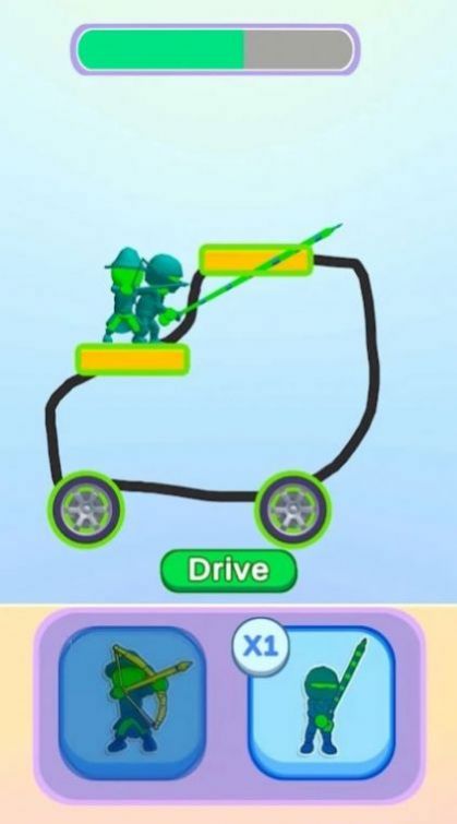畫軍隊?wèi)?zhàn)車游戲手機(jī)版下載（DrawvehicleArmy）截圖4