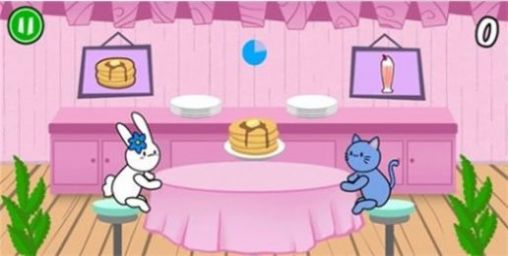 貓奶昔兔薄餅中文版下載安裝(Bunny Pancake)截圖1