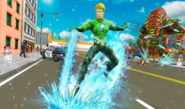 水上超級英雄游戲中文版（Aqua Snow Frost Superhero）截圖4