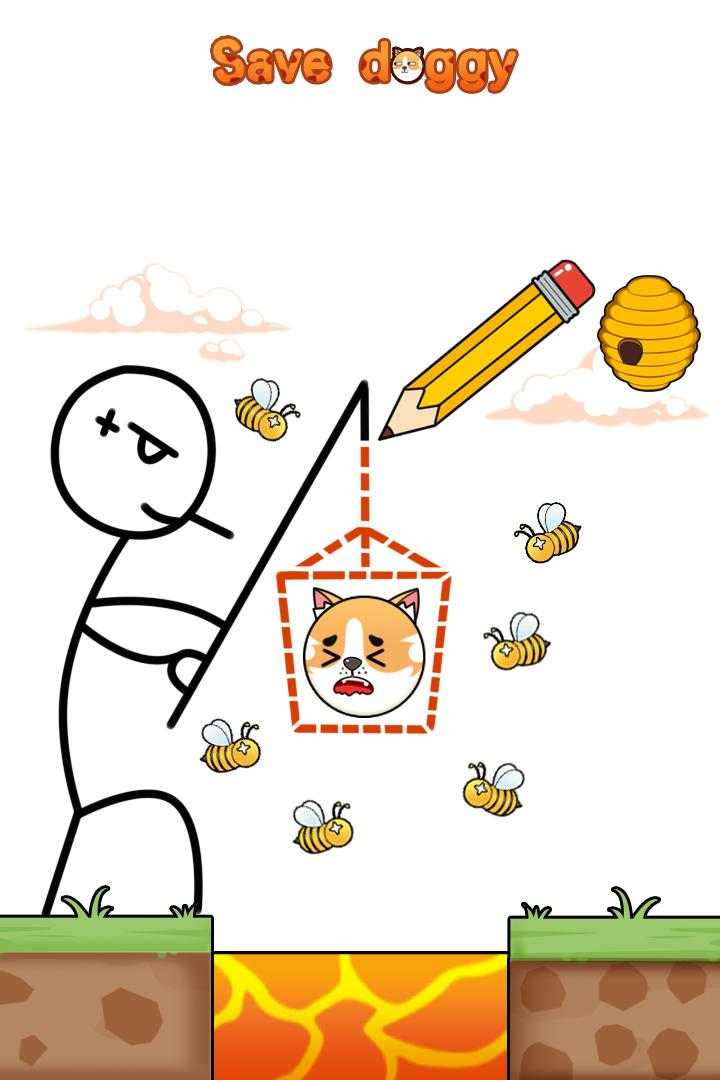 拯救小狗畫線救狗狗游戲版（Save The Doggy）截圖2
