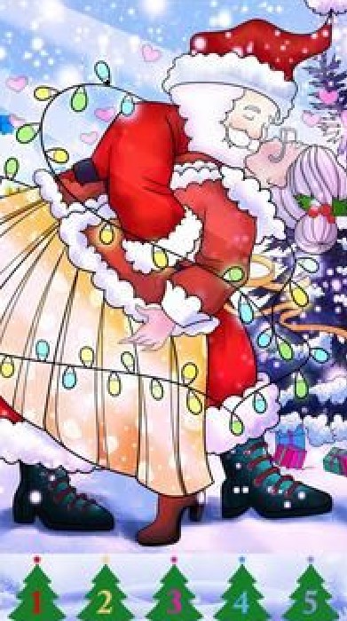 圣誕涂色游戲安卓最新版（Christmas Color）截圖2