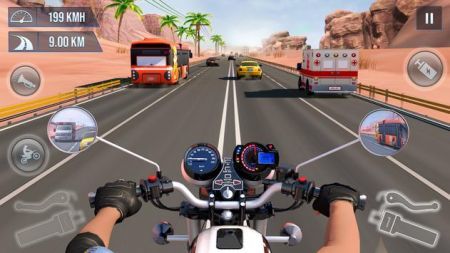 摩托交通賽車3D游戲安卓版（Moto Traffic Racing 3D Game）截圖1