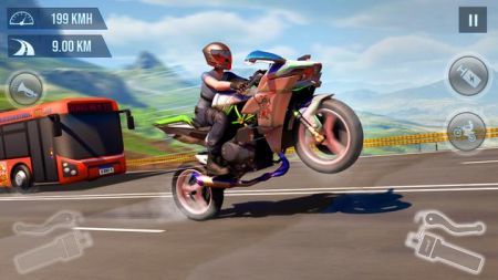 摩托交通賽車3D游戲安卓版（Moto Traffic Racing 3D Game）截圖2