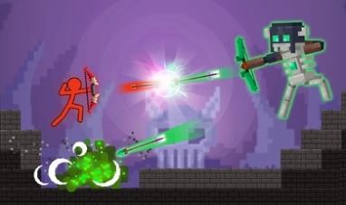 火柴人vs克拉夫蘭游戲中文版（Stickman vs Craftland） 截圖2