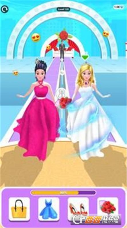新娘裝扮跑游戲安卓版下載（Bridal Dress up run）截圖7