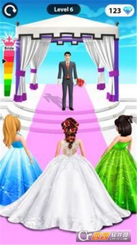新娘裝扮跑游戲安卓版下載（Bridal Dress up run）截圖8