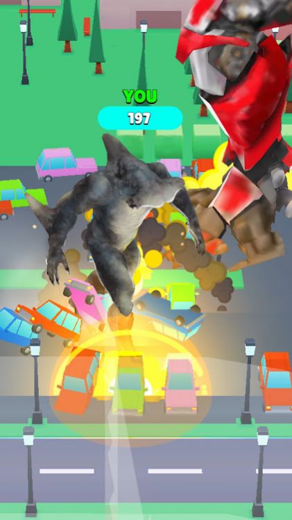 瘋狂的怪獸3d游戲版（Crazy Kaiju 3D）截圖2