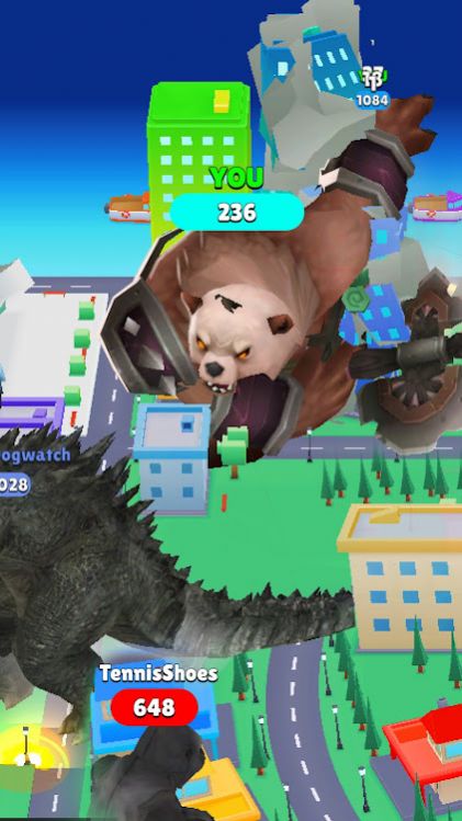 瘋狂的怪獸3d游戲版（Crazy Kaiju 3D）截圖3