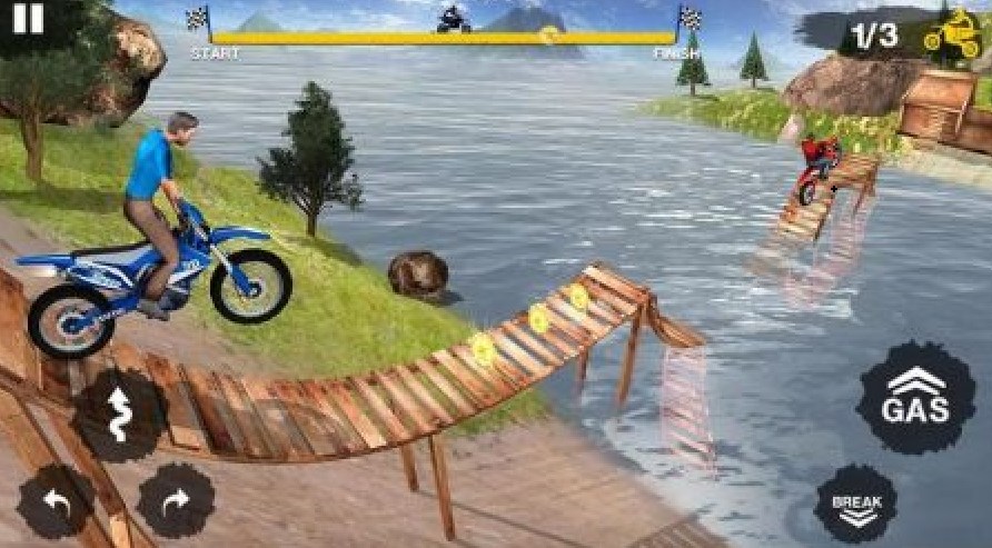 特技摩托賽車技巧游戲版（Stunt Bike Racing Tricks）截圖2