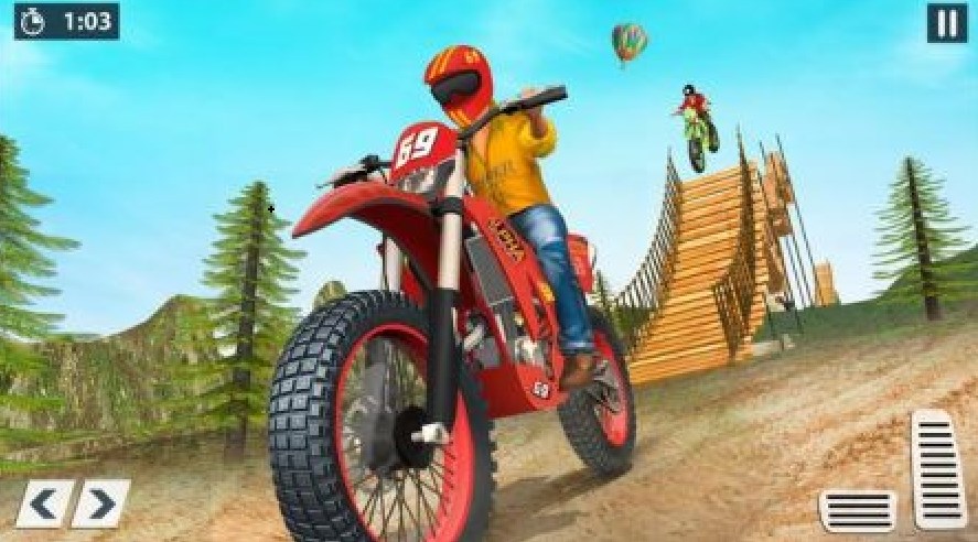 特技摩托賽車技巧游戲版（Stunt Bike Racing Tricks）截圖4
