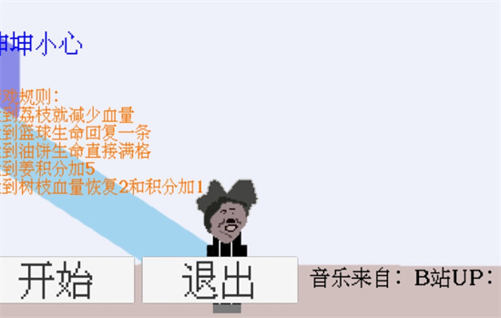 坤坤小心躲避荔枝小游戲版截圖4