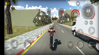 摩托車公路駕駛游戲中文手機(jī)版截圖3